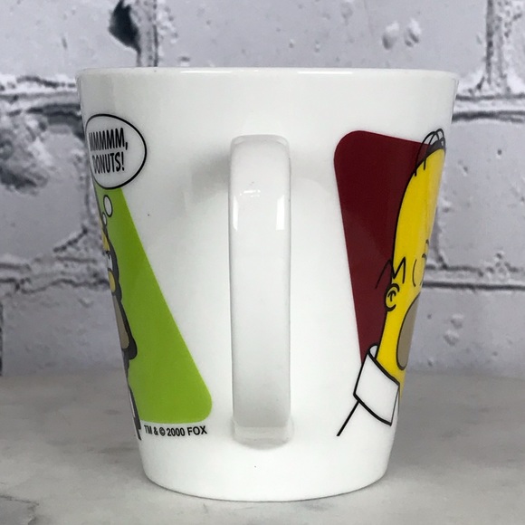 The Simpson’s Homer Simpson Mmmm, Donuts! Y2K Vintage 2000s Fox Media Coffee Mug - Picture 5 of 7